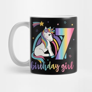 7th birthday Girls Unicorn Mug